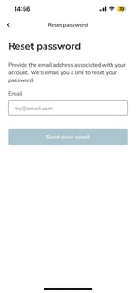 app reset password