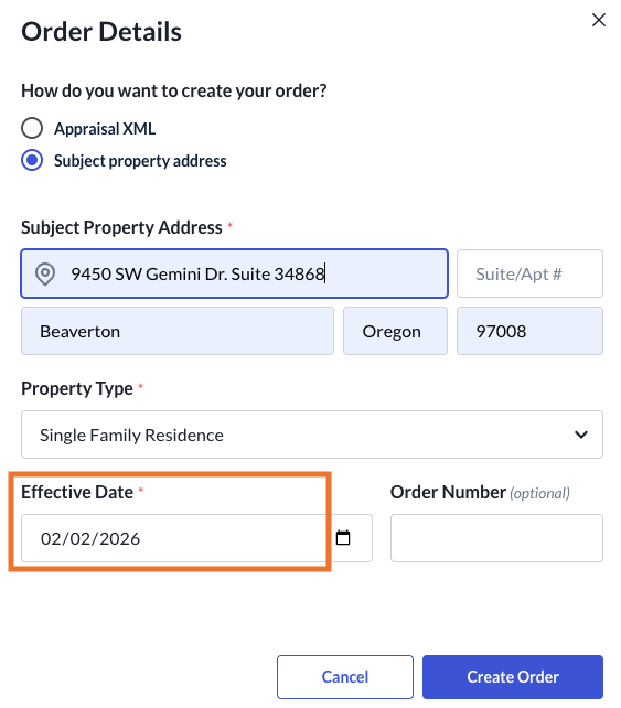 How to: Create an Order